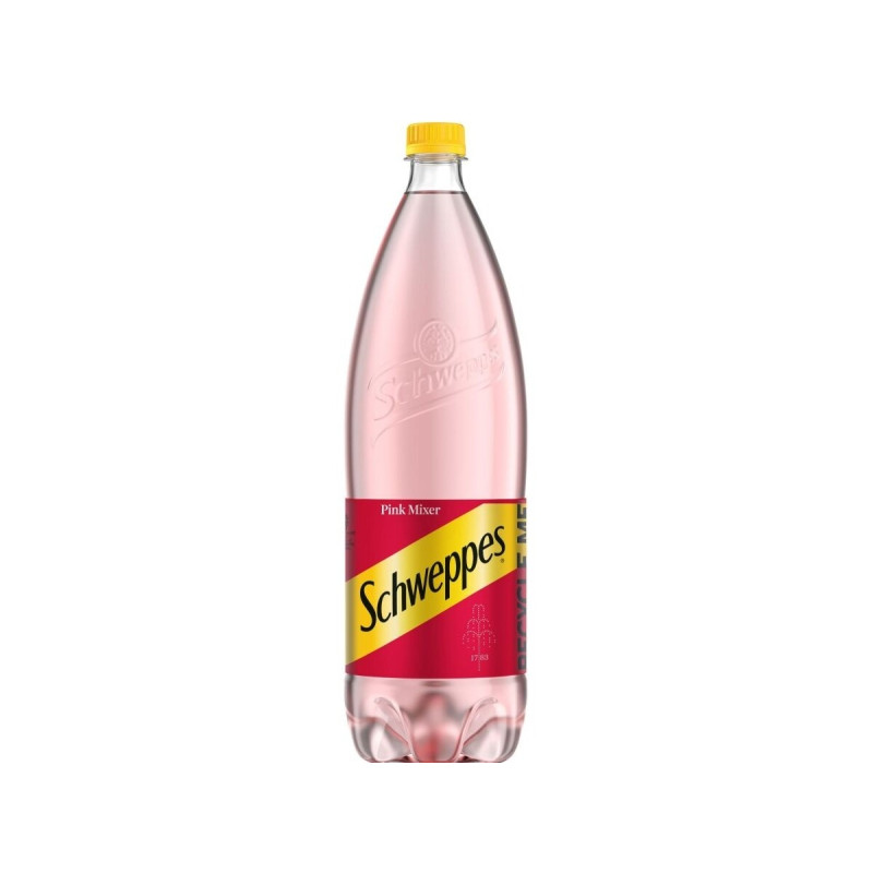 Gazuotas gėrimas Schweppes 1,5l Pink Mixe vaisių skonio