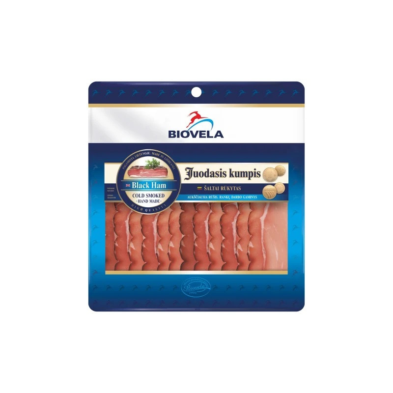 Šaltai rūkytas  "Juodasis" kumpis  110g