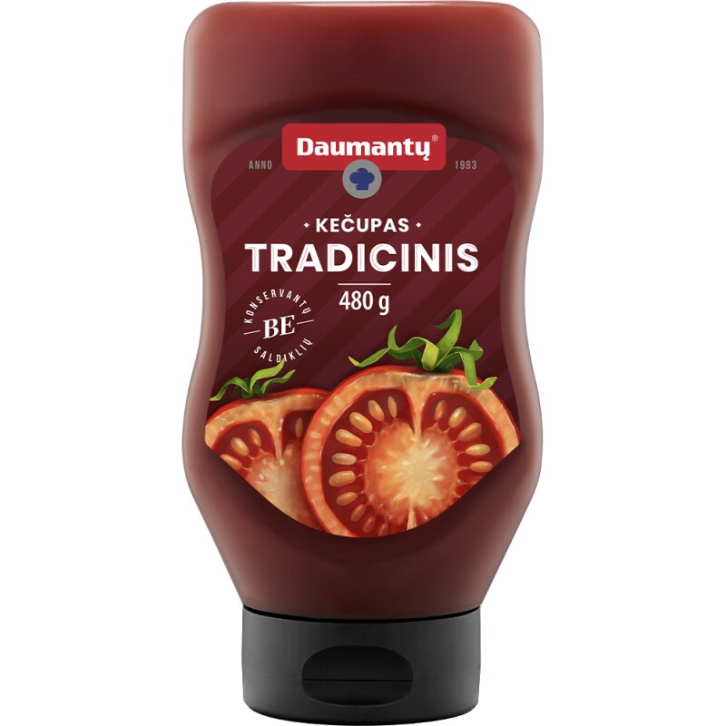 Kečupas ''Daumantų'' tradicinis,480g