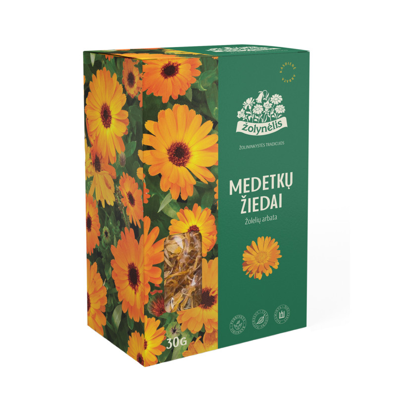 Žolelių arbata  Medetkų žiedai , 30g Žolynėlis