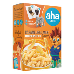 Kukurūzai karamelizuoti AHA pieno skonio, 110g