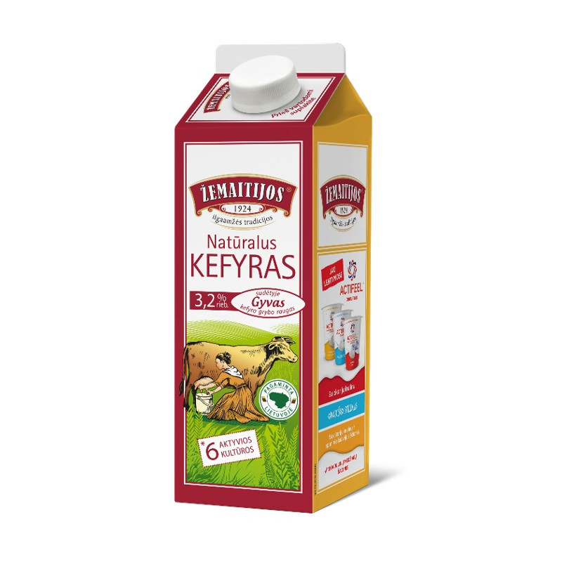 Kefyras  Žemaitijos natūralus  0.9kg 3,2%