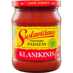 Suslavičiaus pomidorų padažas 500g klasikinis