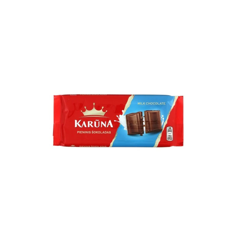 Pieninis šokoladas  Karūna   80g