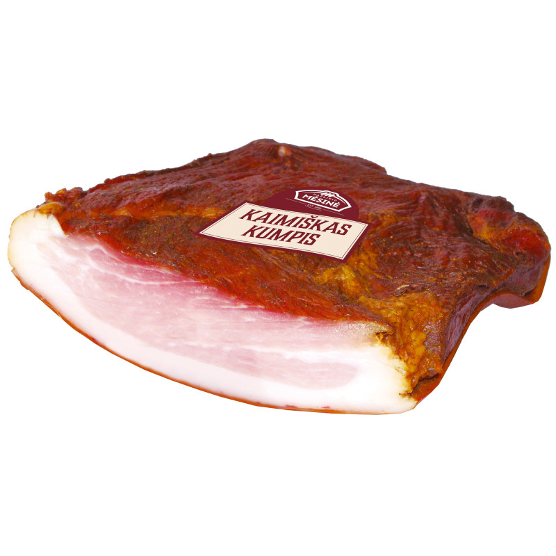 Šaltai rūkytas  Kaimiškas kumpis Mažeikių mėsinė
