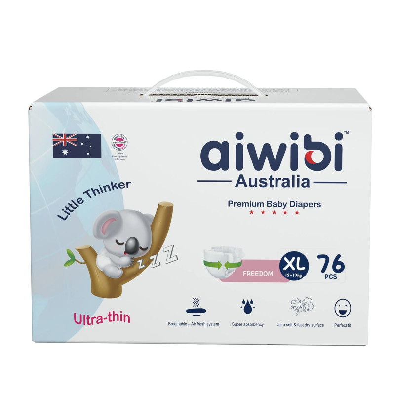 Sauskelnės  aiwibi Australia Premium XL 12 - 17kg 76vnt