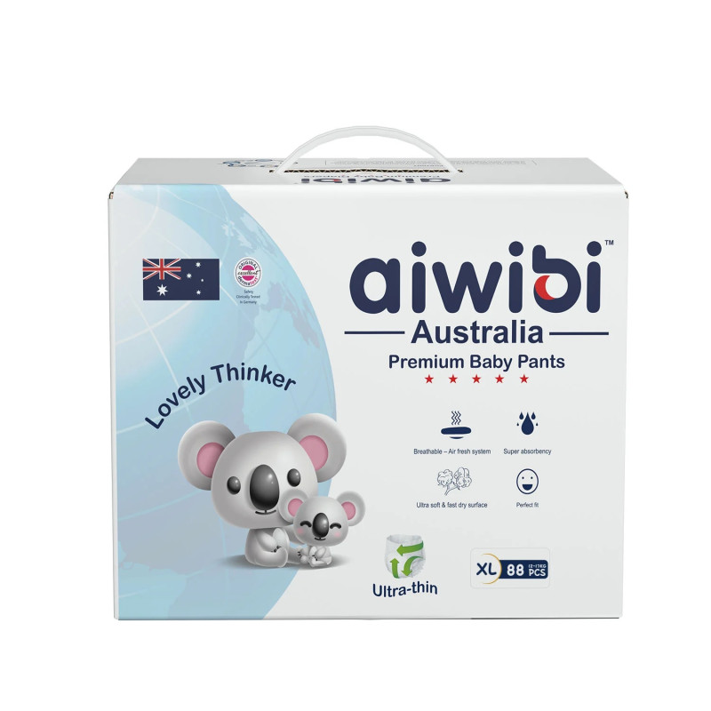 Sauskelnės-kelnaitės aiwibi Australia Premium XL 12-17kg 88vnt