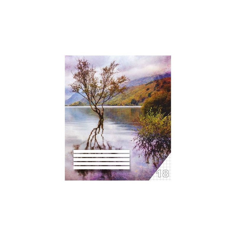 Sąsiuvinis 18 lapų, langeliais