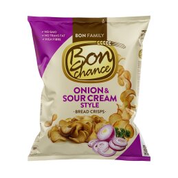 Duonos traškučiai Bon Chance  su svogūnais 240g