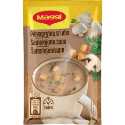 Pievagrybių sriuba  Maggi  su skrebučiais,16g