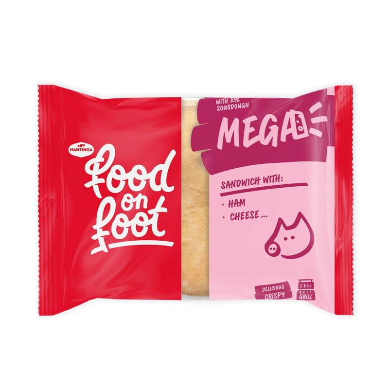 Sumuštinis  Mega  245g su kumpiu ir sūriu