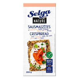 Duoniukai  Selga  su Česnakais ir Čili dribsniais, 200g