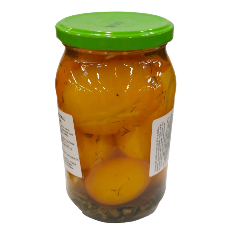Marinuoti pomidorai 900ml geltoni
