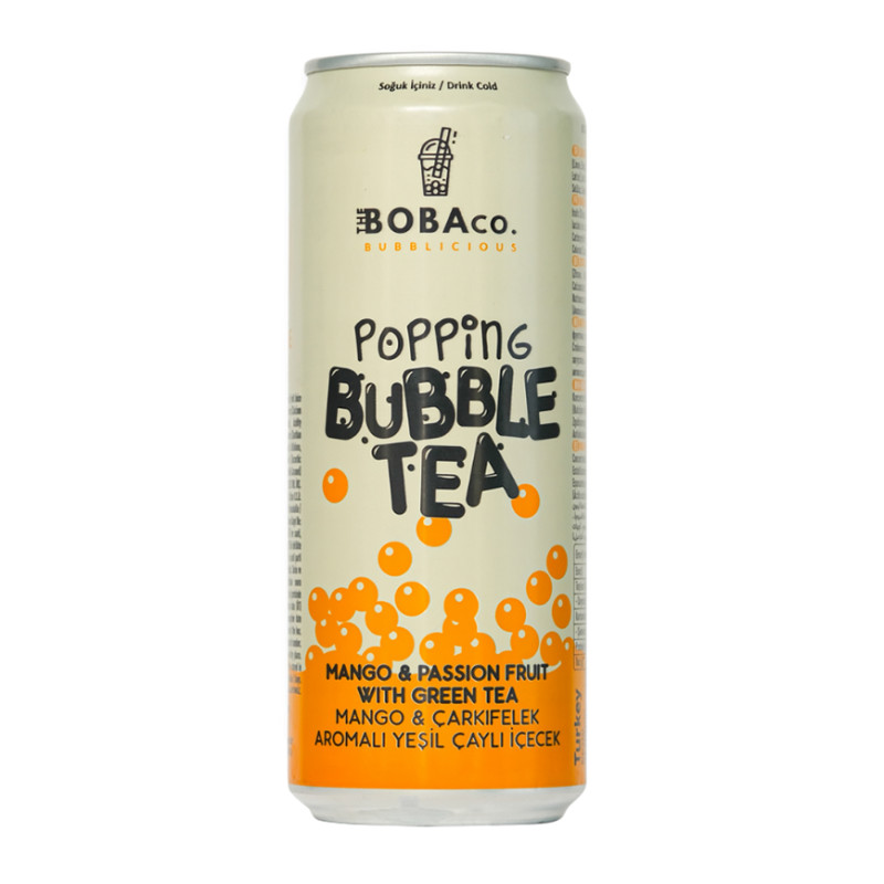 Žaliosios arbatos gėrimas 330ml Bubble TEA mangų, pasiflorų skonio
