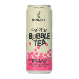 Žaliosios arbatos gėrimas 330ml Bubble TEA braškių, citrinų skonio