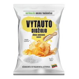 Bulvių traškučiai  Vytauto didžiojo  90g su jūros druska