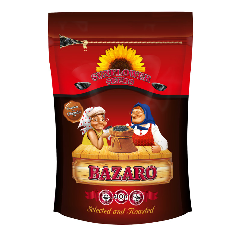 Saulėgrąžos Bazaro  juodos, kepintos, 300g