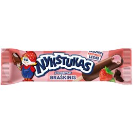 Ledai Nykštukas  80ml, braškinis plombyras su šokolado glajumi