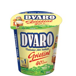 DVARO grietinė 40% rieb., 380g