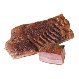 Karštai rūkyta  Smetonos  šoninė, Vigesta