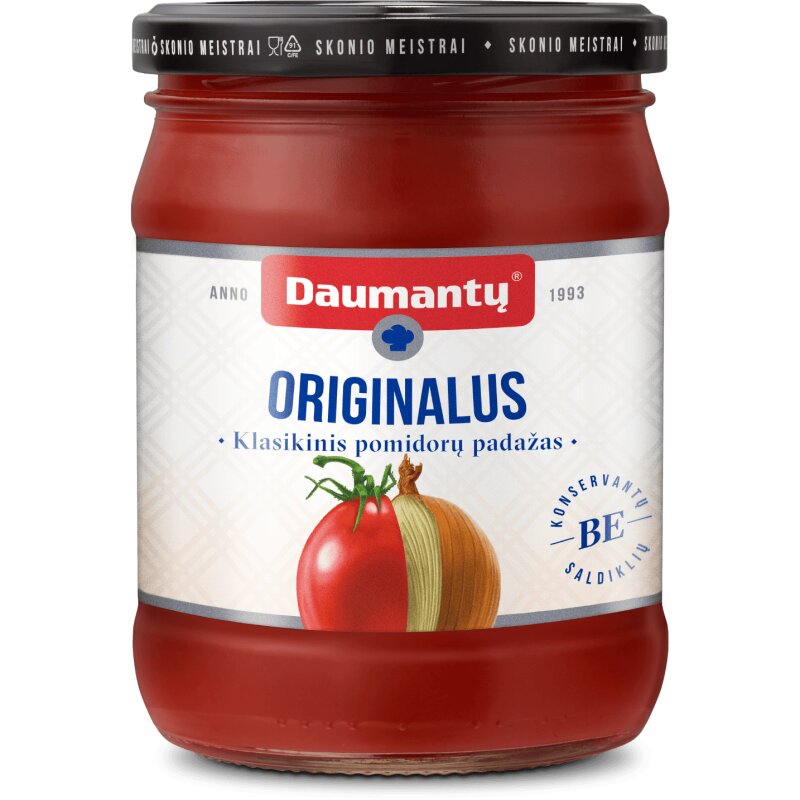 Pomidorų padažas Daumantų Originalus klasikinio skonio 500g