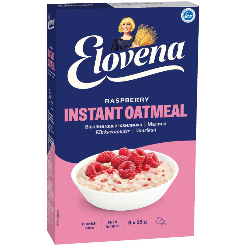 Elovena avižinė košė su avietėmis 210g