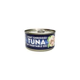 Smulkintas tunas augaliniame aliejuje, 185g
