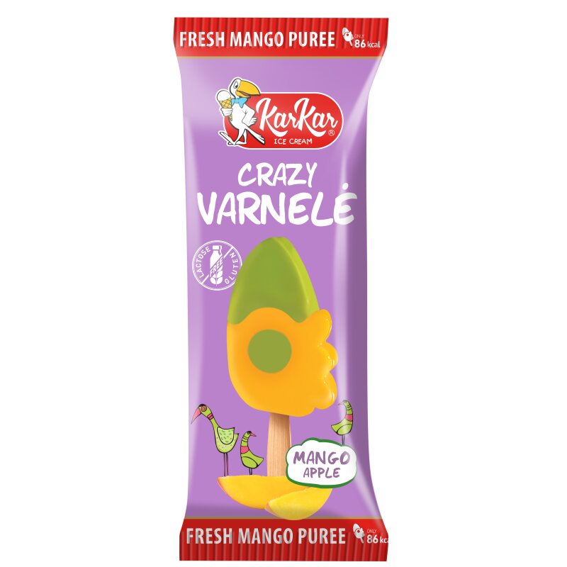 Ledai Baltoji varnelė 80ml/80g  mangų-obuolių
