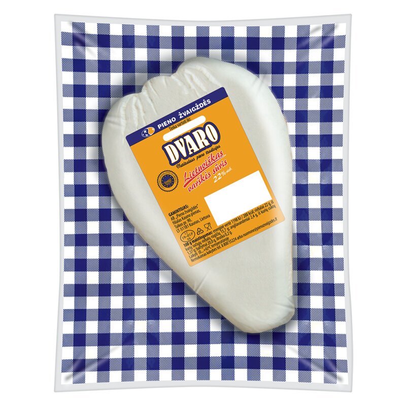 Lietuviškas varškės sūris 22%/PŽ