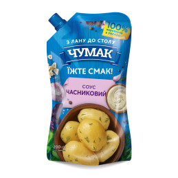Česnakinis padažas CHUMAK su saldikliu, 200g