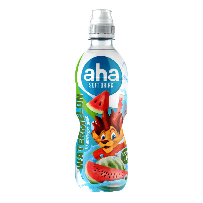 Negazuotas gaivusis gėrimas AHA 500ml arbūzų skonio