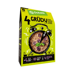 Dribsniai 4 grūdų  Dobele  500g dėžutėje