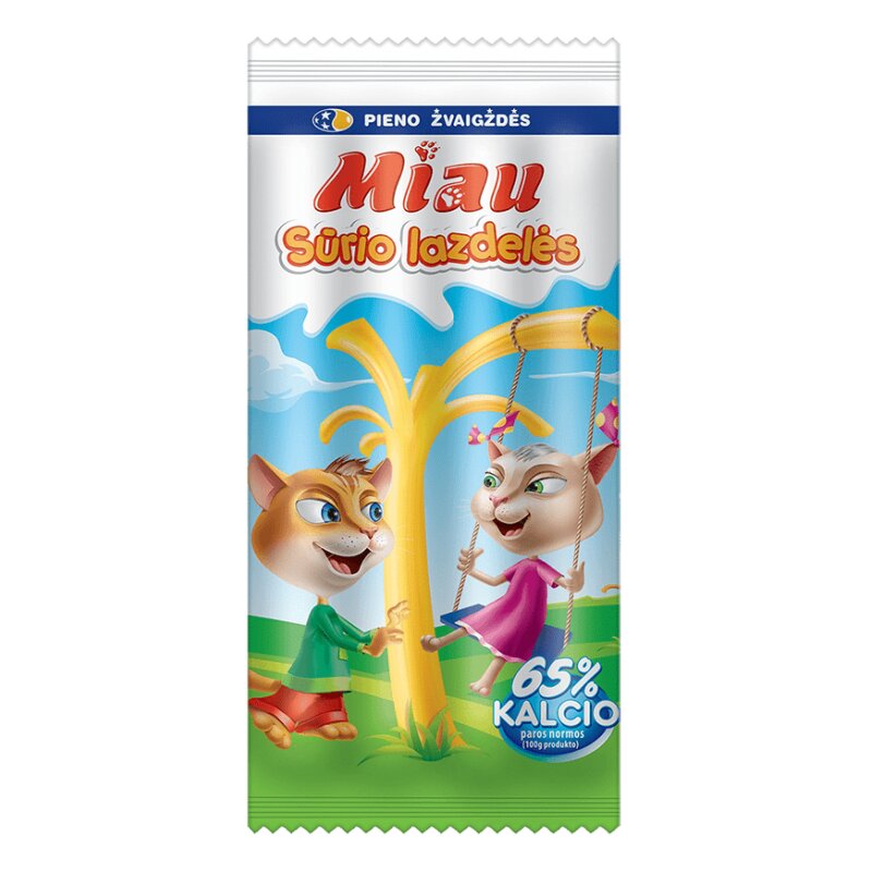 Sūrio lazdelės ,,Miau"  40% rieb., po 5 vnt 100g