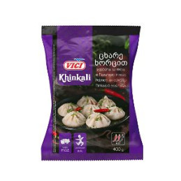 Koldūnai  Khinkali  su mėsa, čili dribsniais ir habanero paprika 400g