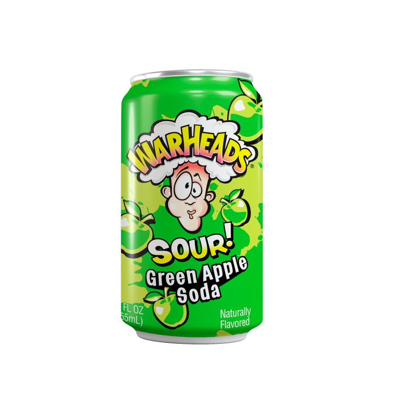 Gėrimas Warheads 330ml obuolių skonio, rūgštus