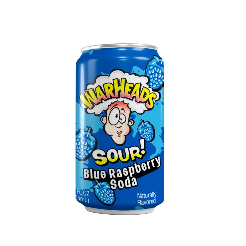 Gėrimas Warheads 330ml mėlynių, aviečių skonio, rūgštus
