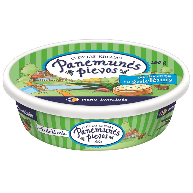 Lydytas kremas  Panemunės pievos  160g su priesk. žolelėmis