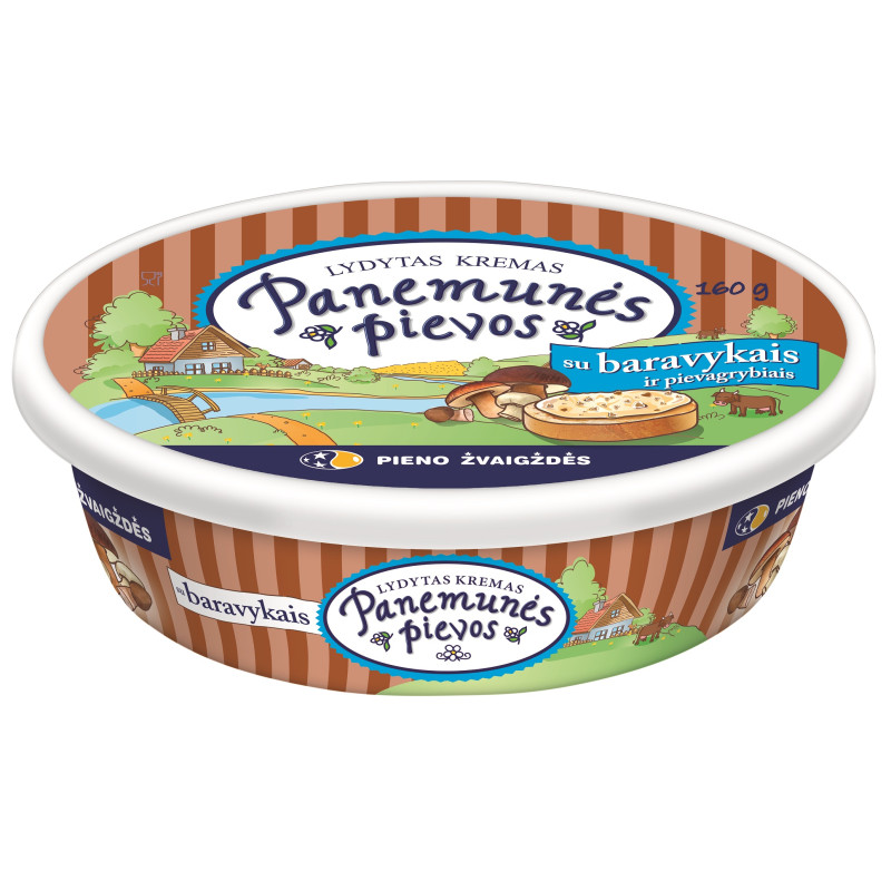 Lydytas kremas  Panemunės Pievos  160g su baravykais ir pievagrybiais