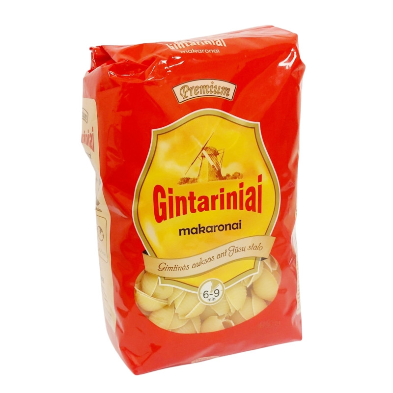 Makaronai Gintariniai  kriauklės 400g