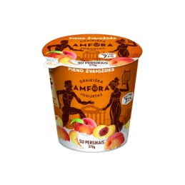 Jogurtas  Graikiška amfora  370g 3.1% su persikais
