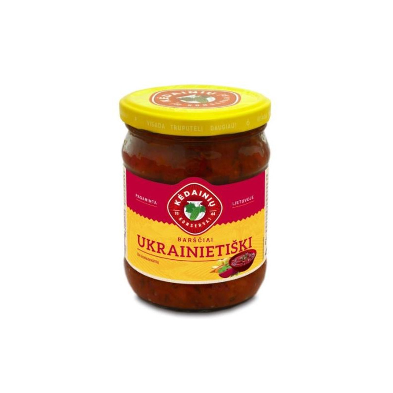 Ukrainietiški barščiai 480g,  Kėdainių konservai
