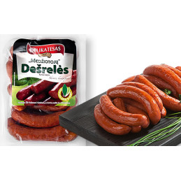 Medžiotojų karštai rūkytos dešrelės,1kg Delikatesas a.r