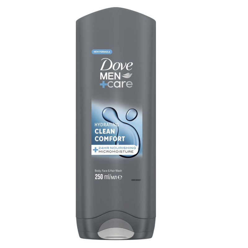 Dušo želė  vyrams  DOVE CLEAN COMFORT ,250ml