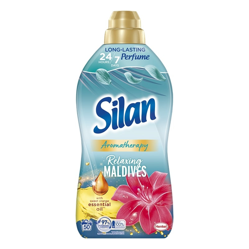 Skalbinių minkštiklis  SILAN Relaxing Maldives 1100ml
