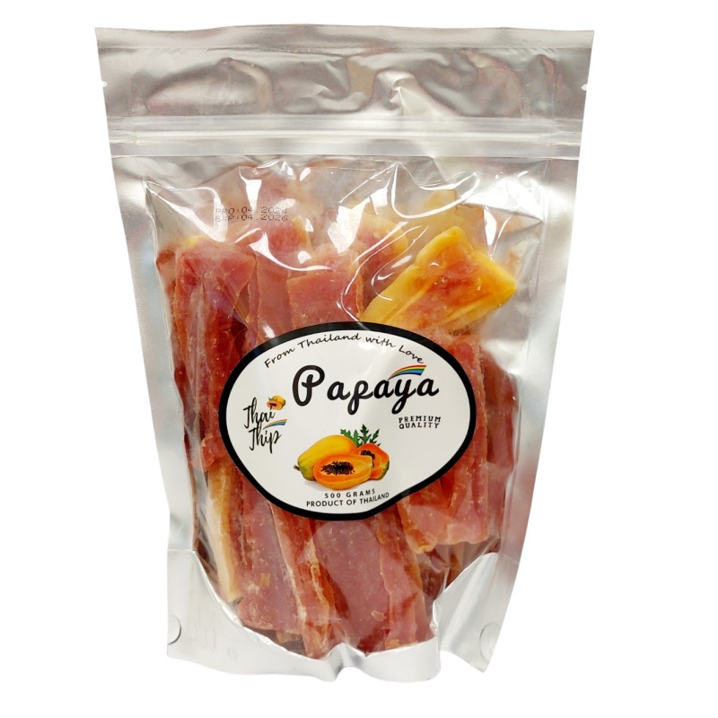 Džiovinta papaja 500g, pjaustyta