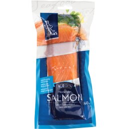 ZIGMAS sūdyta atlantinių lašišų filė gabaliukas su oda 160g