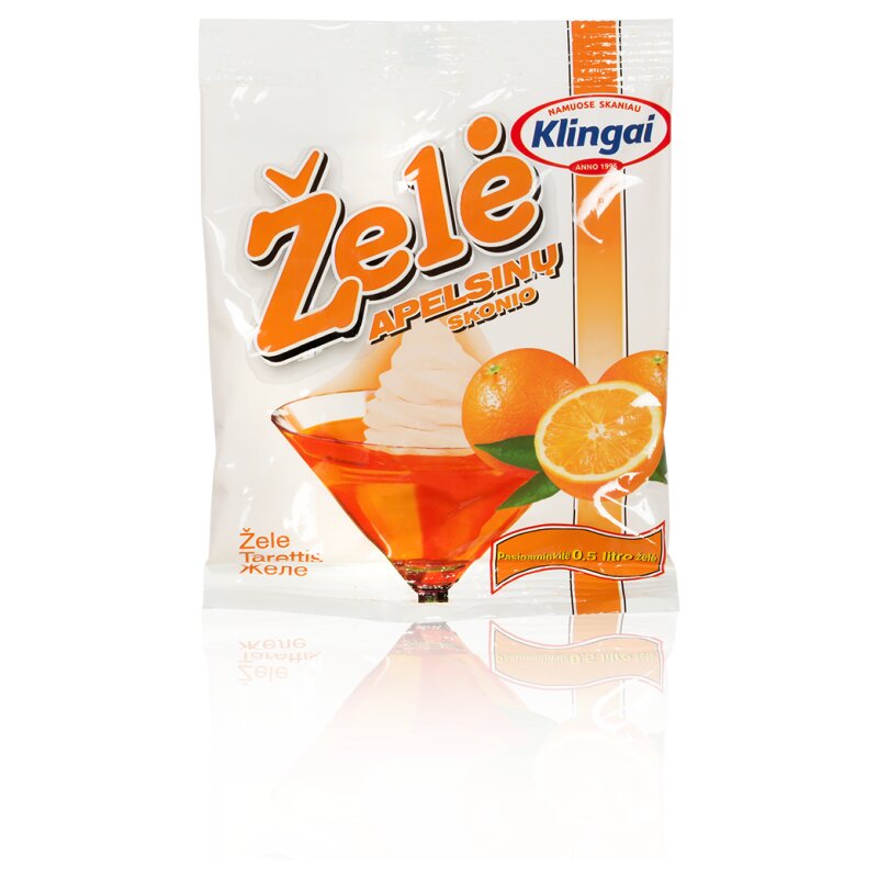 Želė apelsinų 80g Klingai