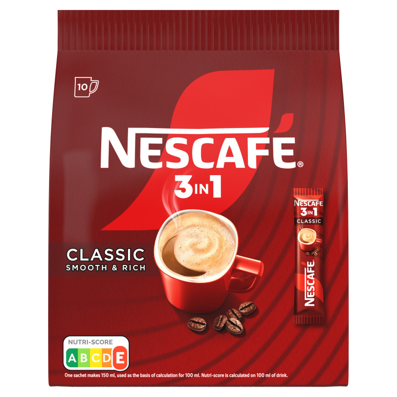 Kava Nescafe classic 3in1, 10*16.5g, maišelyje