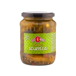 Marinuoti agurkėliai Mamos konservai 680g