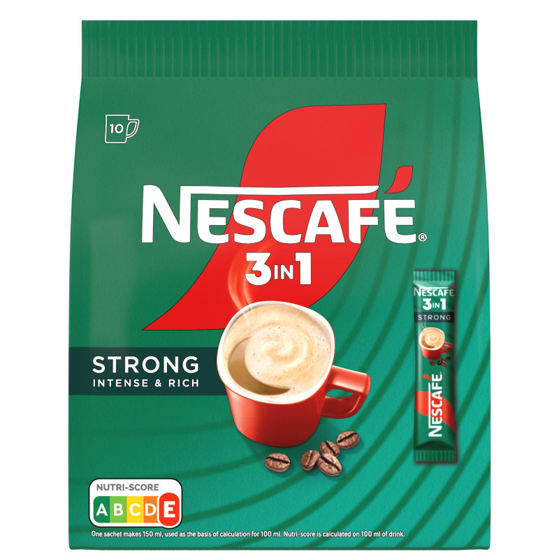 Tirpios kavos gėrimas Nescafe  strong 3in1,10*16g
